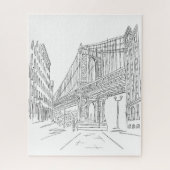 New York City Manhattan Bridge Jigsaw Puzzle (Vertikal)