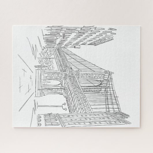 New York City Manhattan Bridge Jigsaw Puzzle (Horizontal)