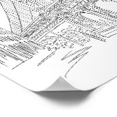 New York City Manhattan Bridge Poster (Ecke)