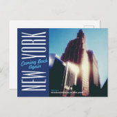 New York City-Manhattan-Broadway Postkarte (Vorne/Hinten)