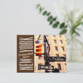 New York City-Manhattan-Broadway Postkarte (Stehend Vorderseite)