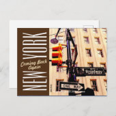 New York City-Manhattan-Broadway Postkarte (Vorne/Hinten)