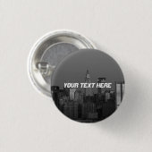 New York City Manhattan Empire State Gebäude Button (Vorne & Hinten)