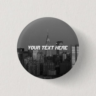 New York City Manhattan Empire State Gebäude Button