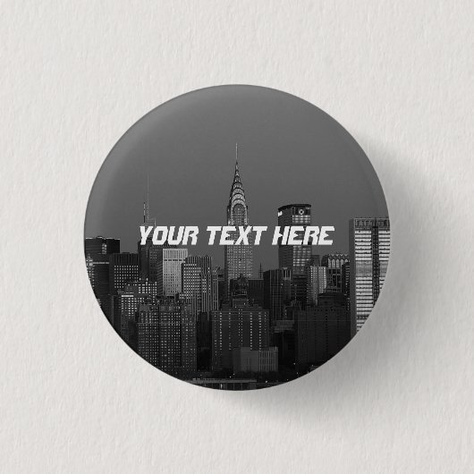 New York City Manhattan Empire State Gebäude Button (Vorderseite)