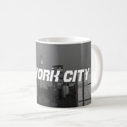 New York City Manhattan Empire State Gebäude Coff Kaffeetasse (VorderseiteRechts)