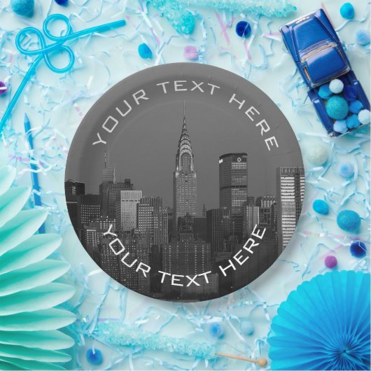 New York City Manhattan Empire State Gebäude Pappteller (Party)