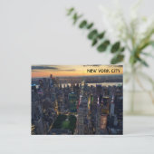 New York City - Manhattan - Hudson River - Bryant Postkarte (Stehend Vorderseite)