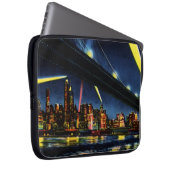 New York City Manhattan nachts Laptopschutzhülle (Vorne Rechts)