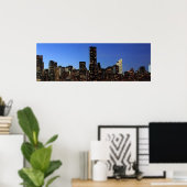 New York City Manhattan Night Poster (Heimbüro)
