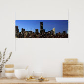 New York City Manhattan Night Poster (Küche)