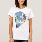 New York City Manhattan Nyc Liberty Statue Modern T-Shirt (Vorderseite)