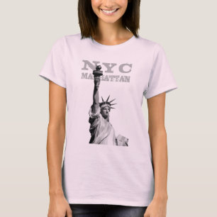 New York City Manhattan Nyc Liberty Statue Women's T-Shirt