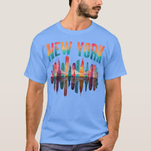 New York City Manhattan NYC Retro 70er 80er Skylin T-Shirt