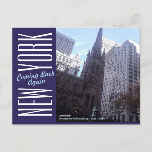 New York City-Manhattan Postkarte (Vorderseite)