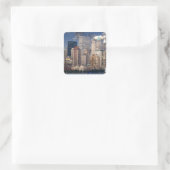 New York City Manhattan Quadratischer Aufkleber (Tasche)