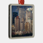New York City Manhattan Silbernes Ornament (Rechts)