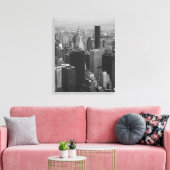 New York City, Manhattan Skyline B/W Fotografy Leinwanddruck (Insitu (Wohnzimmer))