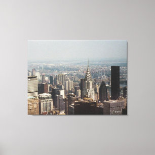 New York City, Manhattan Skyline Color Fotografy Leinwanddruck