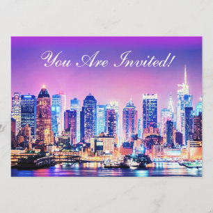 New York City Manhattan Skyline Einladung