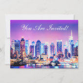 New York City Manhattan Skyline Einladung (Vorderseite)