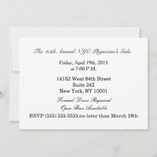 New York City Manhattan Skyline Einladung (Rückseite)