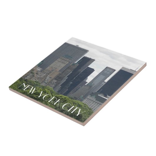 New York City Manhattan Skyline Fliese (Seite)