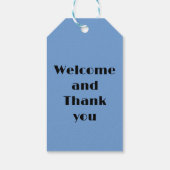 New York City Manhattan Skyline Geschenkanhänger (Rückseite)