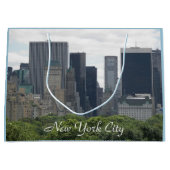 New York City Manhattan Skyline Große Geschenktüte (Vorderseite)