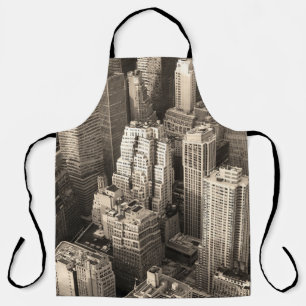 New York City Manhattan Skyline-Luftaufnahme schwa Schürze