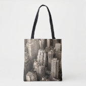 New York City Manhattan Skyline-Luftaufnahme schwa Tasche (Vorderseite)