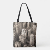 New York City Manhattan Skyline-Luftaufnahme schwa Tasche (Rückseite)