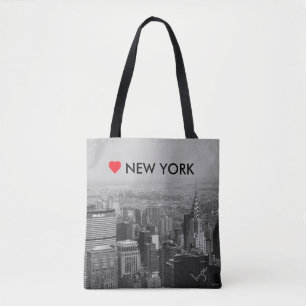 New York City, Manhattan Skyline mit der Liebe Tasche