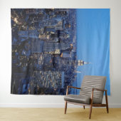 New York City Manhattan Skyline Mural| Mauer Wandteppich (Beispiel (Horizontal))