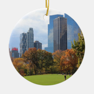 New York City Manhattan Skyline-Panorama für Keramik Ornament