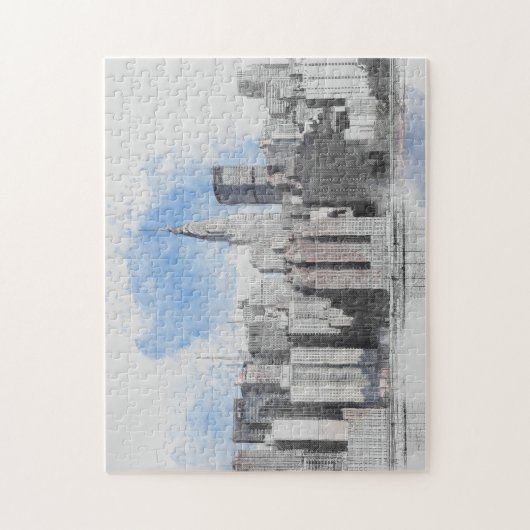 New York City Manhattan Skyline Puzzle (Vertikal)