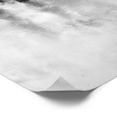 New York City Manhattan Skyline - schwarz-weiß Poster (Ecke)