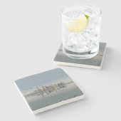 New York City Manhattan Skyline Steinuntersetzer (Seitenansicht)