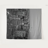 New York City Manhattan Skyline Wall Art Mural Wandteppich (Vorderseite (Horizontal))