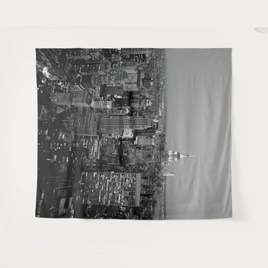 New York City Manhattan Skyline Wall Art Mural Wandteppich (Vorderseite (Horizontal))