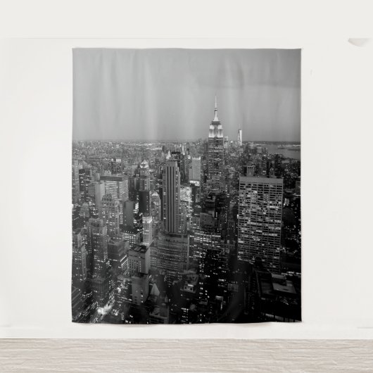 New York City Manhattan Skyline Wall Art Mural Wandteppich (Vorderseite)