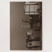 New York City Manhattan Skyscrappers Sepia Puzzle (Vertikal)