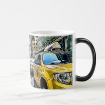 New York City Manhattan Taxi Taxi Café Tasse