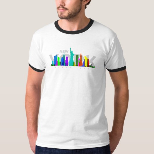 New York City | Männerklingeln T-Shirt (Vorderseite)