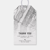 New York City Map | GASTGESCHENK HOCHZEIT Geschenkanhänger (Rückseite)