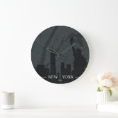New York City Map Große Wanduhr (Zuhause)