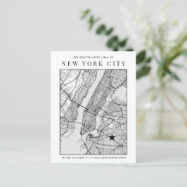 New York City Map + Mark A Location! Postkarte