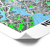 New York City Map Poster (Ecke)