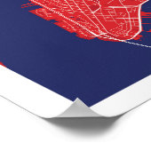 New York City Map Poster (Ecke)