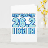 New York City Marathon Karte (Gelbe Blume)